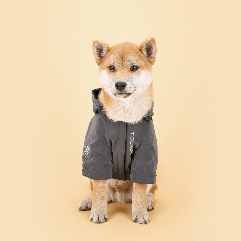 Pet Clothes Rainproof Jacket Rainproof Hooded For Small And Medium Dogs