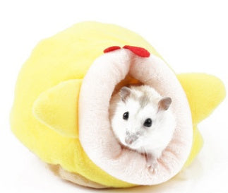 Hamster Winter Warm Products Squirrel Chinchilla Cotton Nest Bite Winter Sleeping House Small Rabbit House Appliances