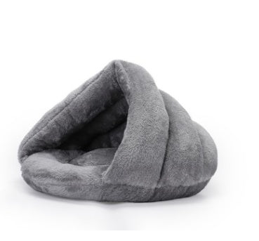Arctic Velvet Triangle Nest Dog Nest Semi Closed Warm Pet Nest Bed In Winter