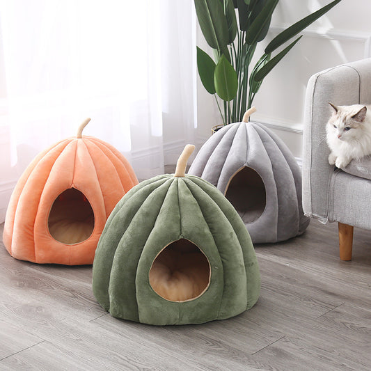 Deep Sleep Large Removable And Washable Pumpkin Cat Litter