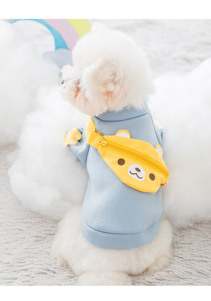 Cartoon backpack pet clothes