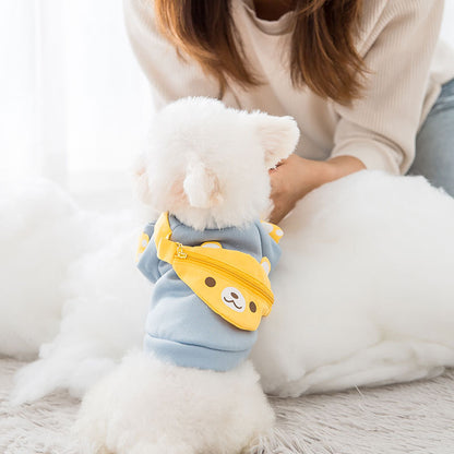 Cartoon backpack pet clothes