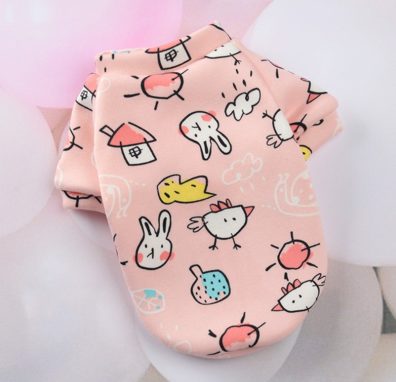 Young autumn and winter small dog pet clothes