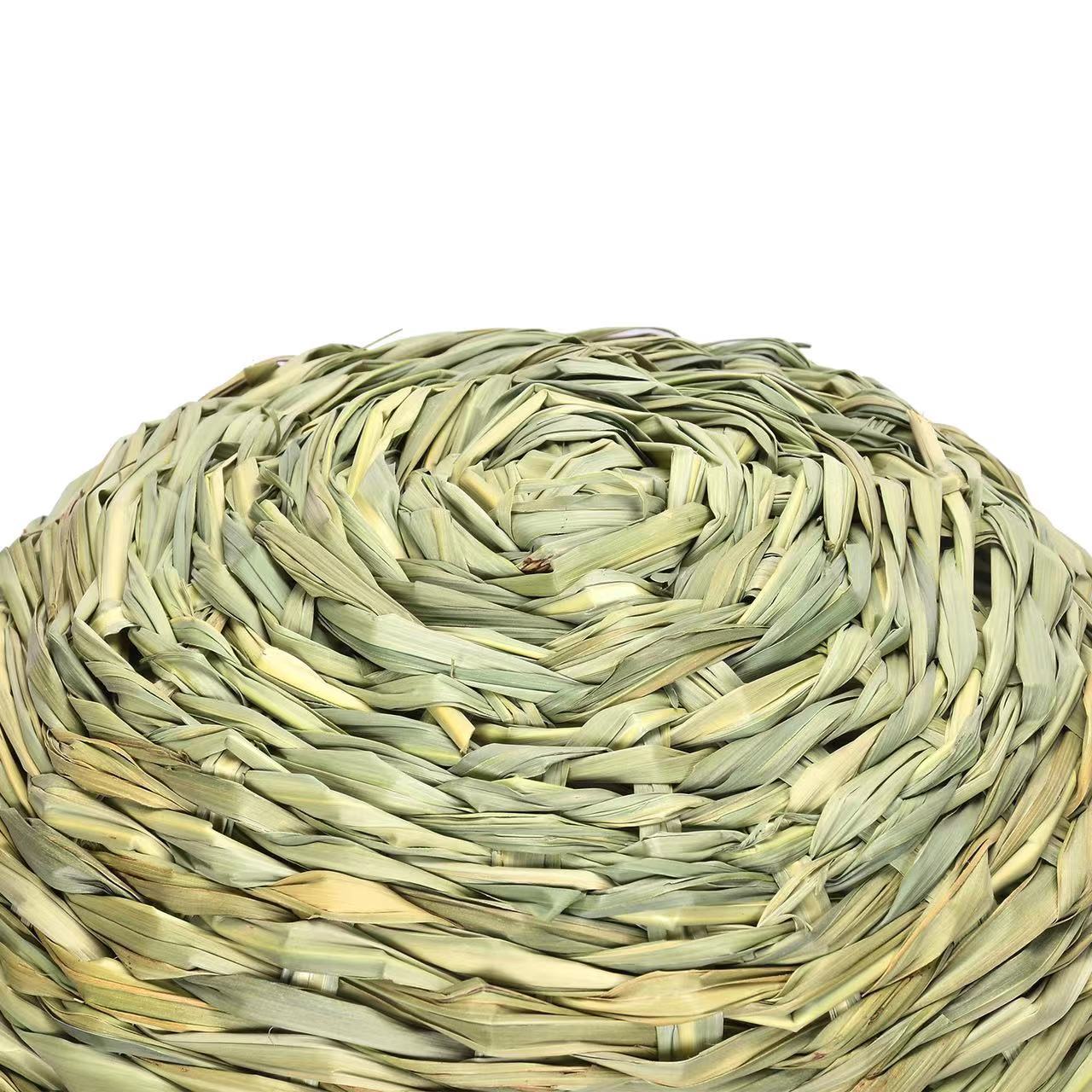 Pet Pet Thatched Hut Suit Rabbit Totoro Hamster Hedgehog Guinea Pig Handmade Straw Rabbit Nest Thermal Supplies