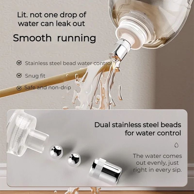 Dog Non Wet Mouth Automatic Rabbit Drinker Cat Water Bottle Unplugged Pet Drinker Set