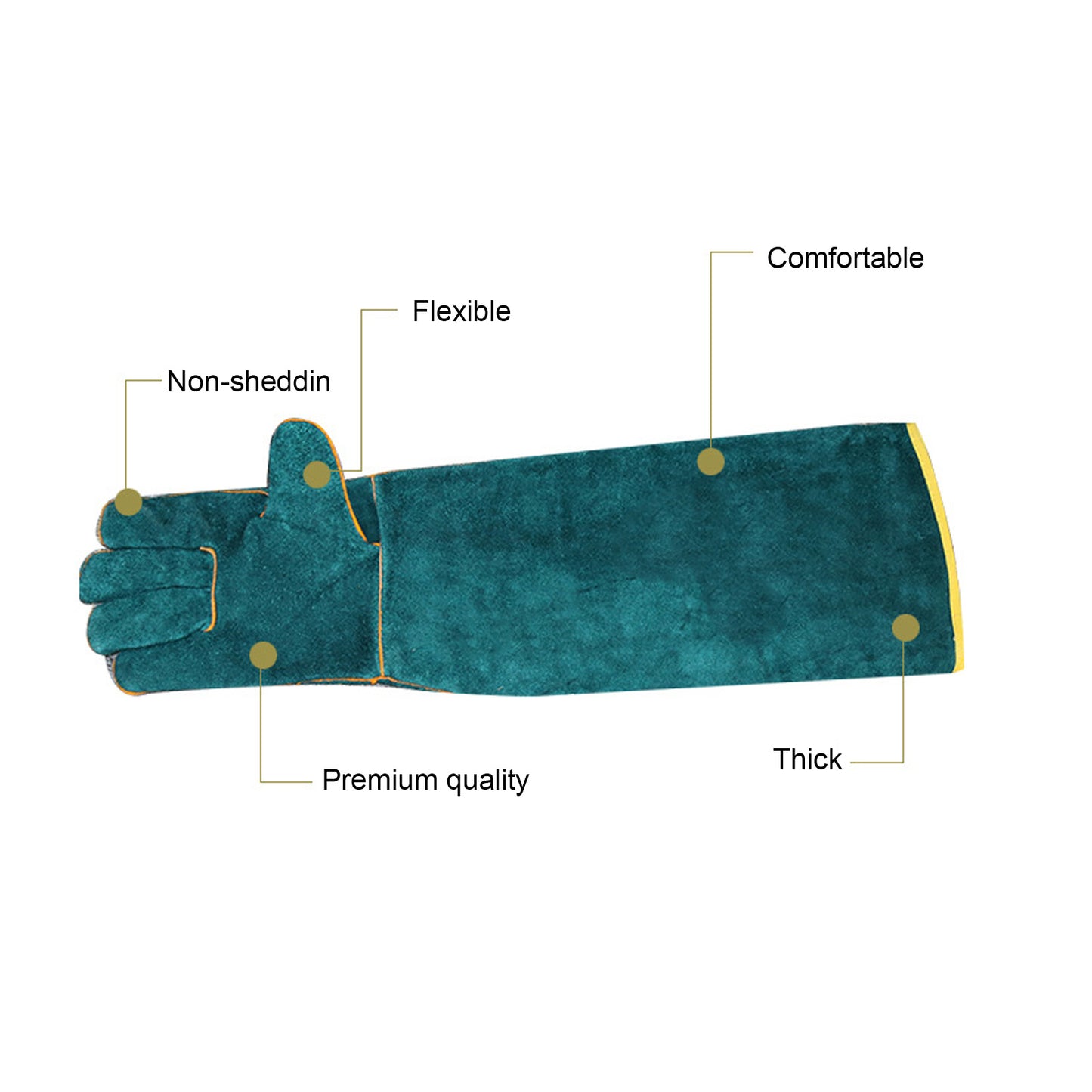 Multi-function Anti-Bite Safety Gloves Ultra Long Leather Pets Grip Biting Protective Gloves For Catch Dog Cat Reptiles Animal