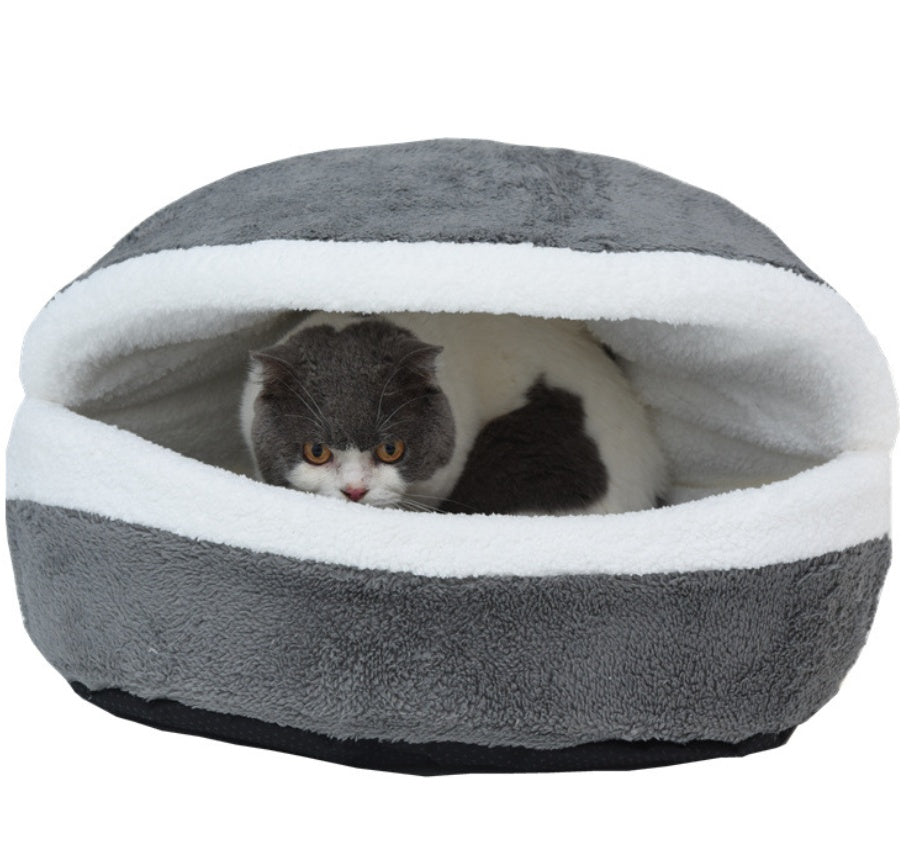 Removable cat litter dog kennel pet nest hamburger nest shell