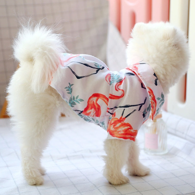 Small dog than the bear pomei thin summer cute shirt