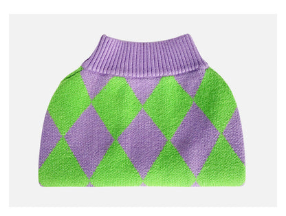 Trendy Plaid Clothes Dog Pet Sweater