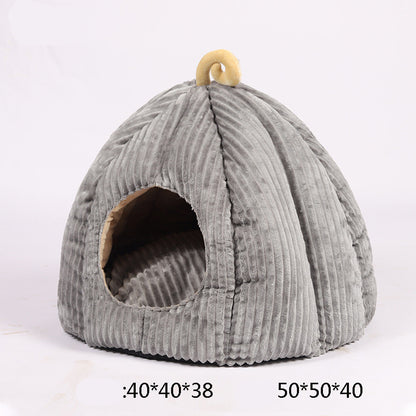 Deep Sleep Large Removable And Washable Pumpkin Cat Litter