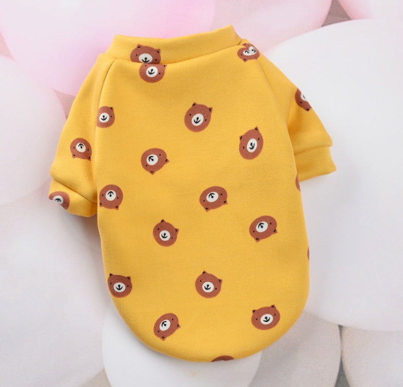 Young autumn and winter small dog pet clothes