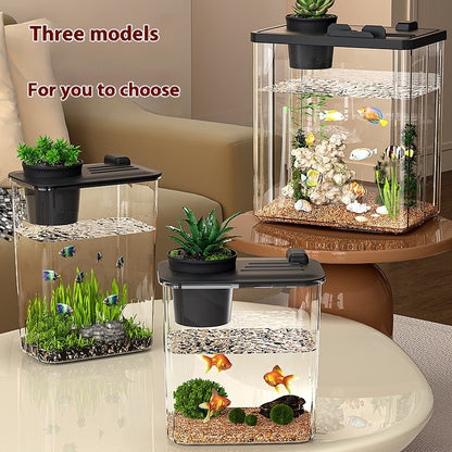 Desktop Small Fish Tank Landscape Thickening