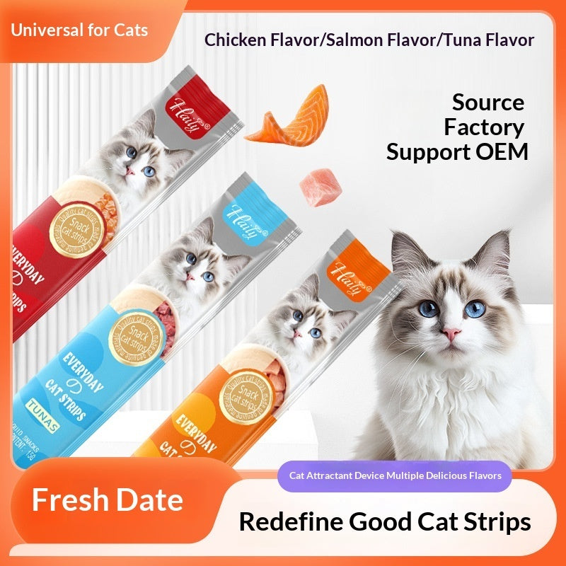 Cat Snacks Chicken Salmon Tuna Puree Nutrition Bar