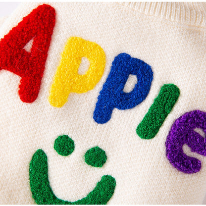 Small Dog Sweaters Knitted Pet Warm Colorful Letter Embroidery Dog Sweatshirt Winter Clothes Kitten Puppy Sweater Doggy Apparel Costumes