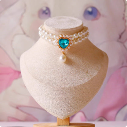 Cat Pet Jewelry Water Drop Pendant Rabbit Necklace