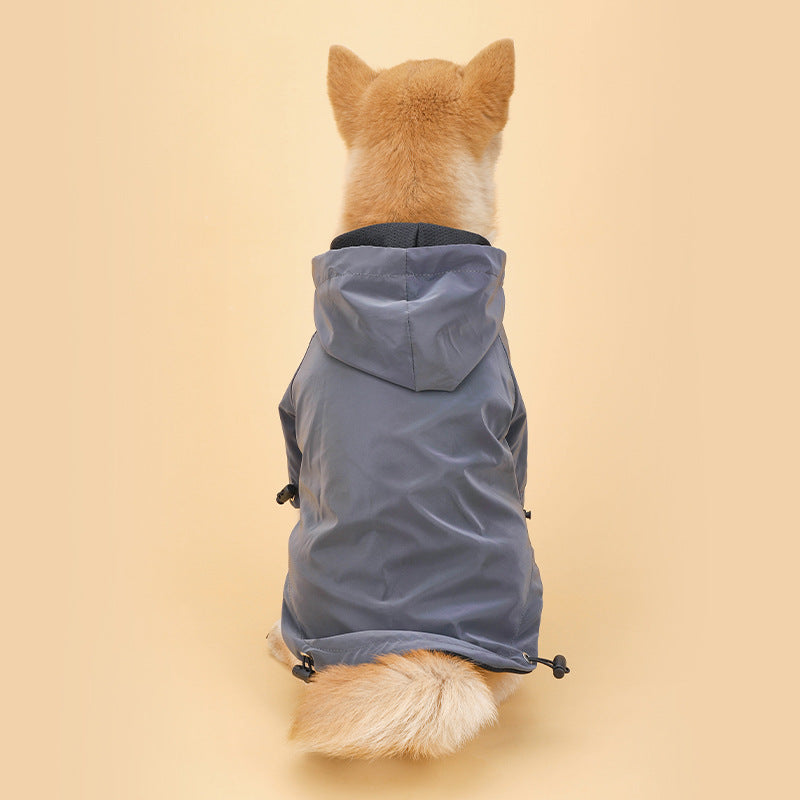 Pet Clothes Rainproof Jacket Rainproof Hooded For Small And Medium Dogs