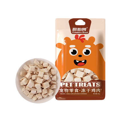 Pet Freeze-dried Snacks Egg Yolk Chicken Grains Dog Cat Snacks