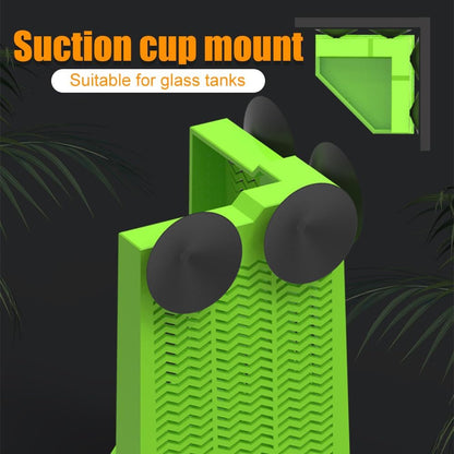 Bearded Dragon Feeder Corner Reptile Feeder Box Wall-Mounted Terrarium Feeder With Suction Cups For Lizard Iguana Gecko Bearded Dragon