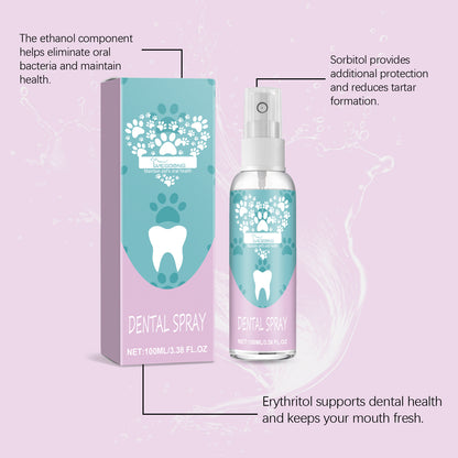 Pet Teeth Spray Care Clean Pet Mouth