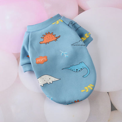 Young autumn and winter small dog pet clothes