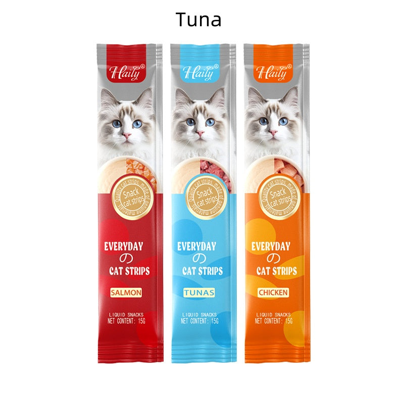 Cat Snacks Chicken Salmon Tuna Puree Nutrition Bar